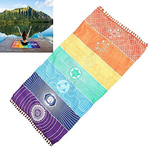 Rainbow Chakra Yoga Mat
