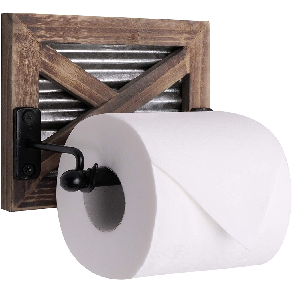 Autumn Alley Farmhouse Bathroom Toilet Paper Holder - Rustic Country Decor
