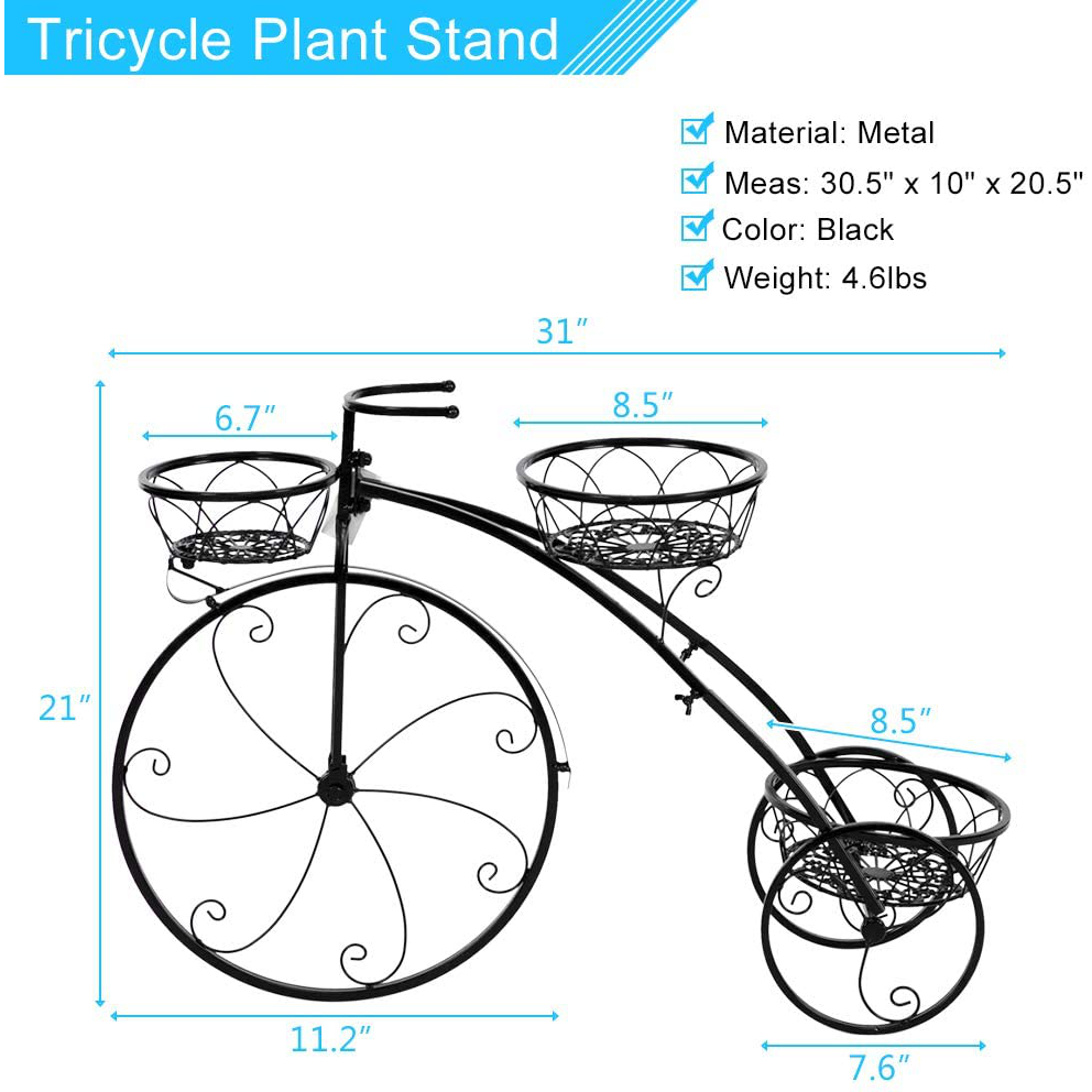 Tricycle Plant Stand