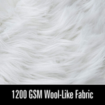 Faux Sheepskin Rug - Ivory White 2ft x 3ft