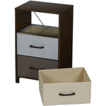 Wooden Night Stand Storage with 3 Drawers