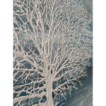 Abstract White Tree Landscape Canvas Art