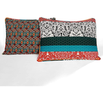 Tangerine Bohemian  Reversible King Size Bed Cover - 3-piece set