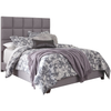 Upholstered Bed Contemporary Checker Style