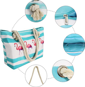 Extra Large Canvas Twine Beach Tote Bag