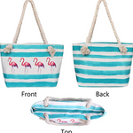 Extra Large Canvas Twine Beach Tote Bag